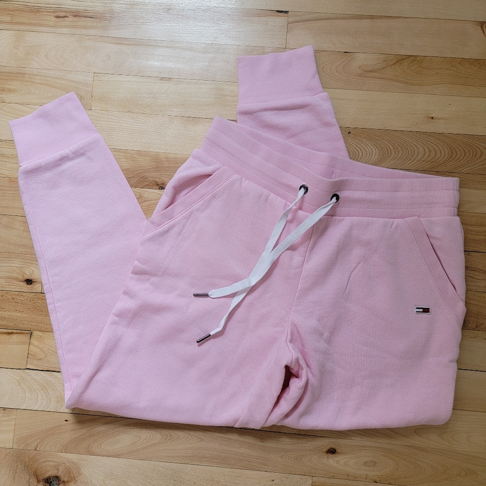 Tommy Jeans Pink Sweatpants Small